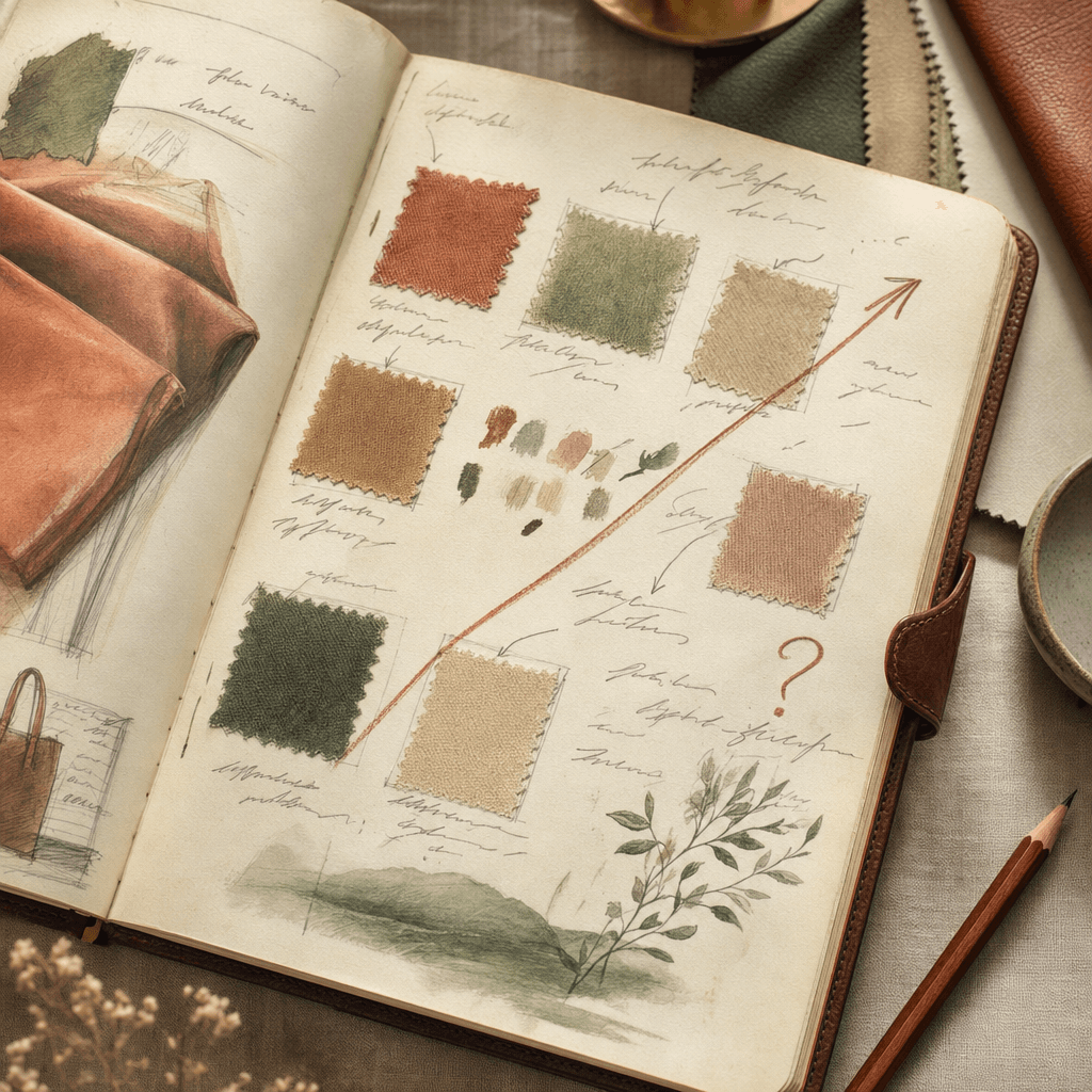 An open notebook page — handwritten notes from a buyer's review